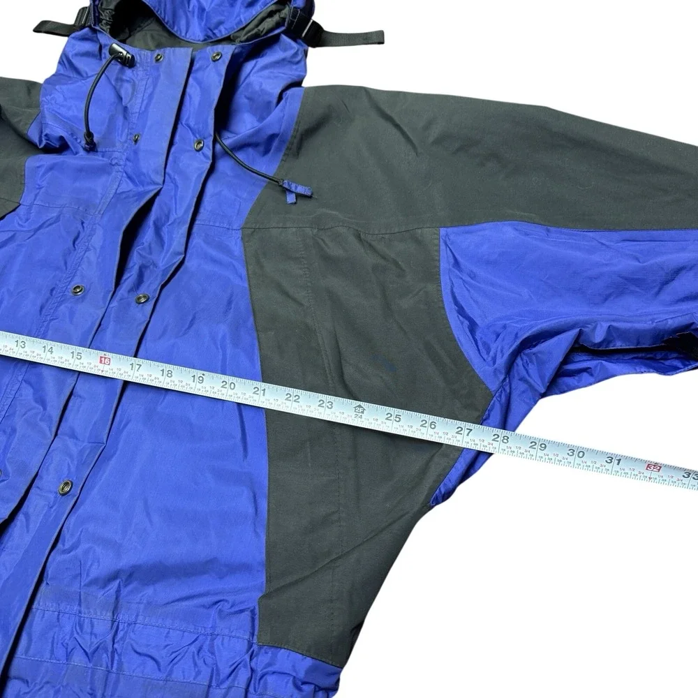 Vtg The North Face Gore-Tex Mountain Jacket Men's L Blue Purple 90s Outdoor Camp